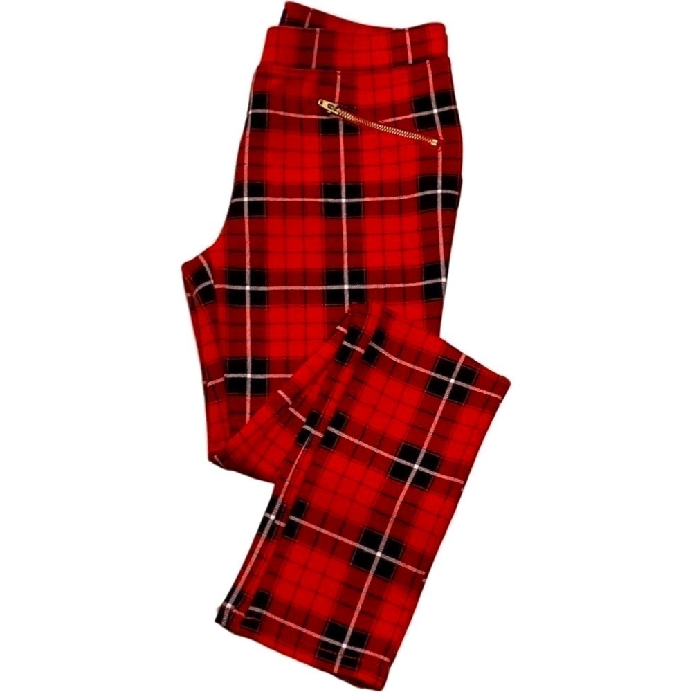 𝅺CHILDREN’S PLACE Holiday Pull-on Leggings Girl’s SIZE 12 Red Plain Stretch NEW